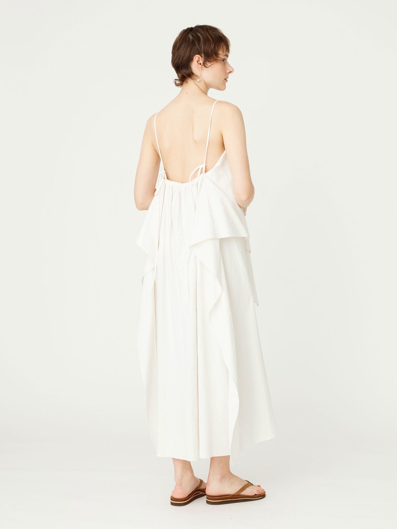 ホップサック キャミソール ドレス 詳細画像 white 4