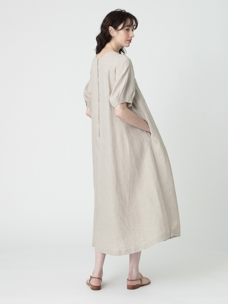 リネン フレア ドレス 詳細画像 beige 2