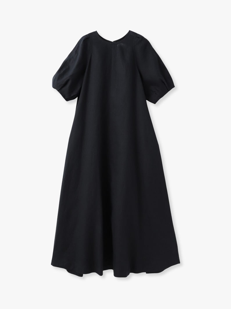 リネン フレア ドレス 詳細画像 black 4