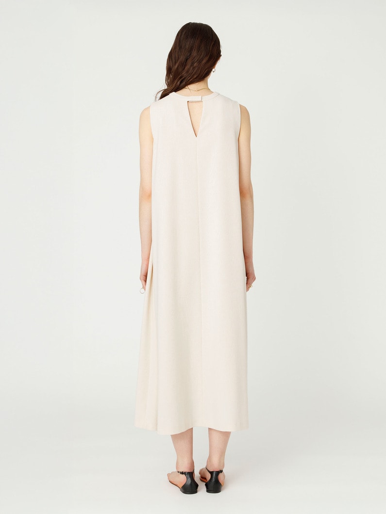 ネックスリット スリーブレス ドレス 詳細画像 ivory 3