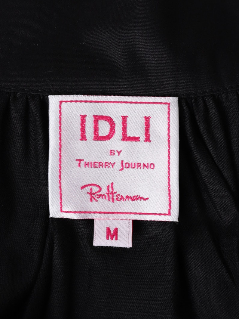 スモッキング ショートスリーブ ドレス 詳細画像 black 4