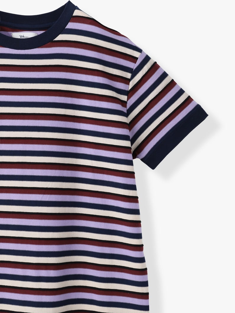 ジャカード ストライプ ドレス 詳細画像 burgundy 2