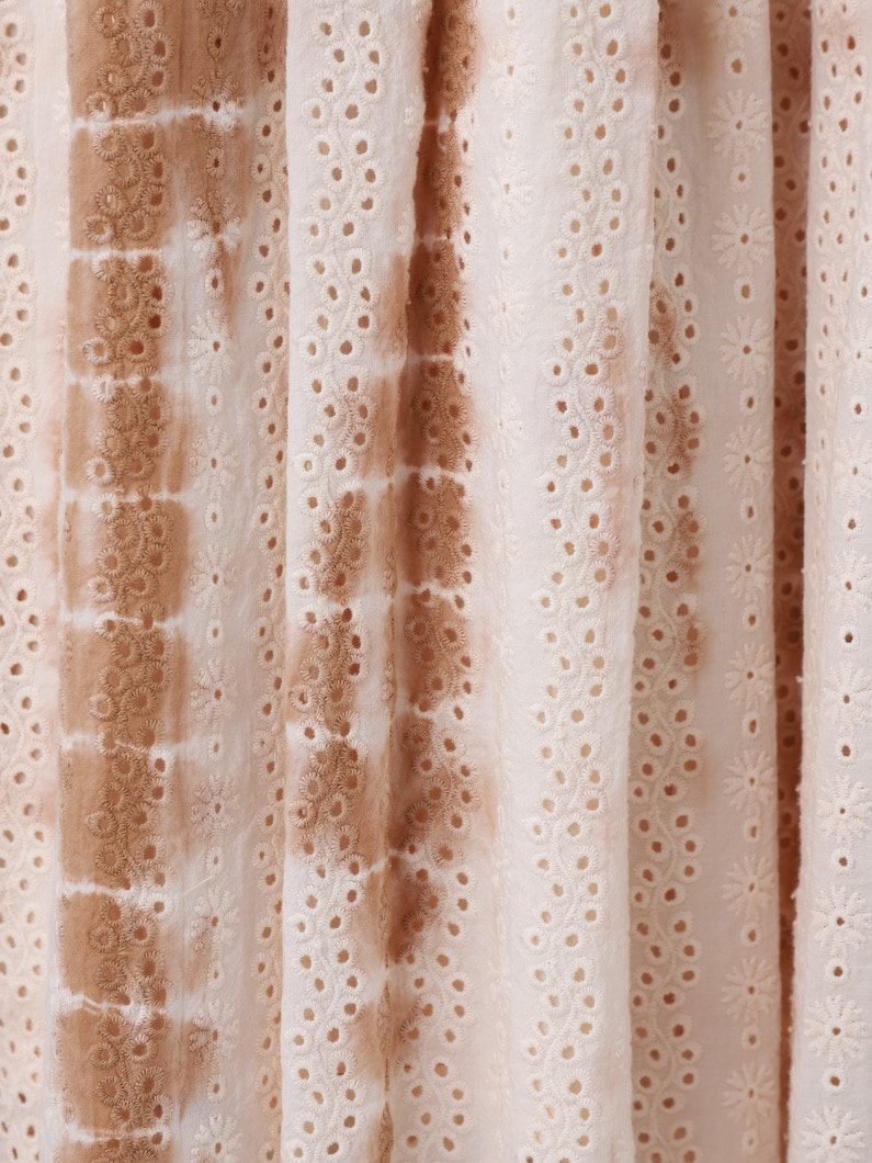 カットワーク タイダイ ティアード ドレス 詳細画像 brown 4