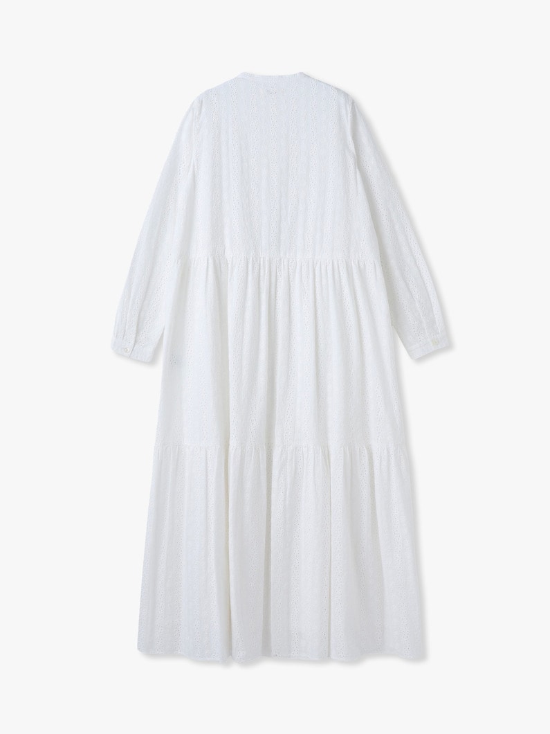 カットワーク ティアード ドレス 詳細画像 white 1