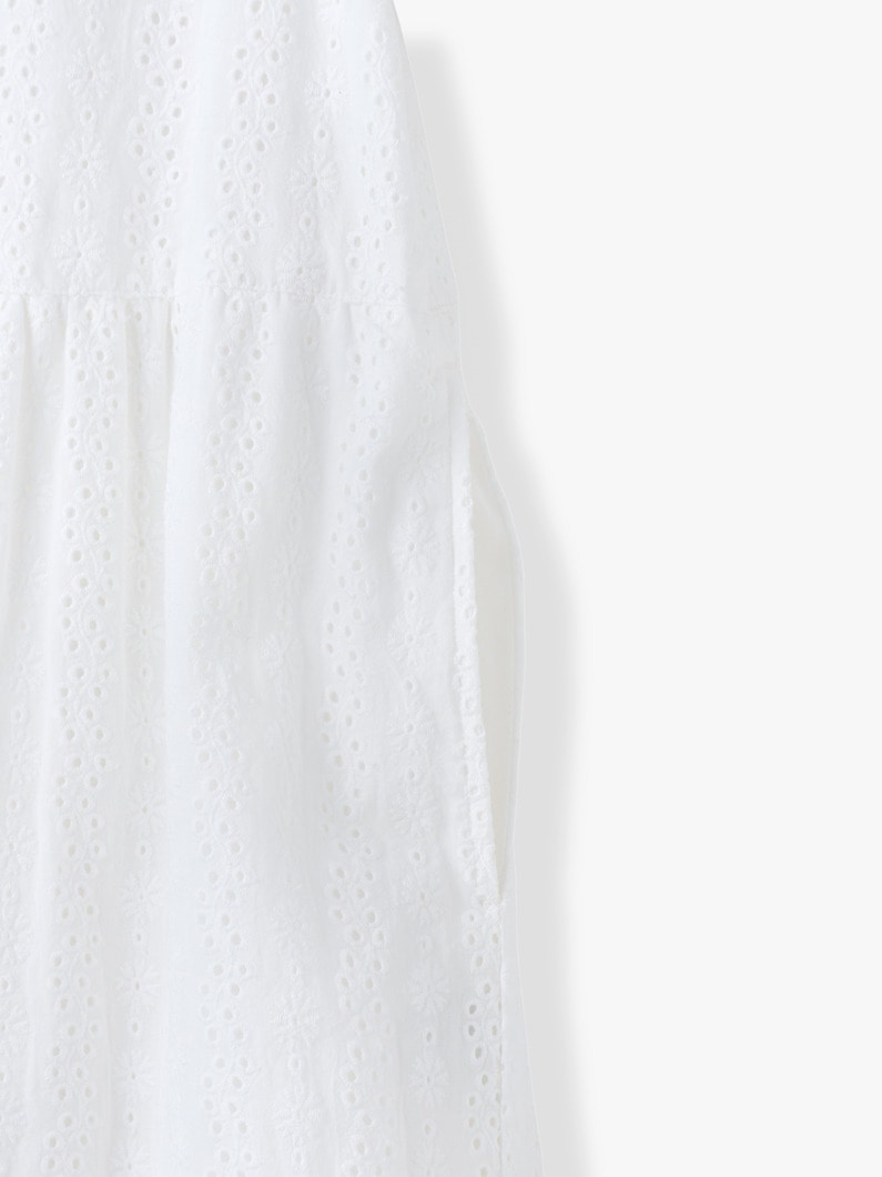 カットワーク ティアード ドレス 詳細画像 white 3