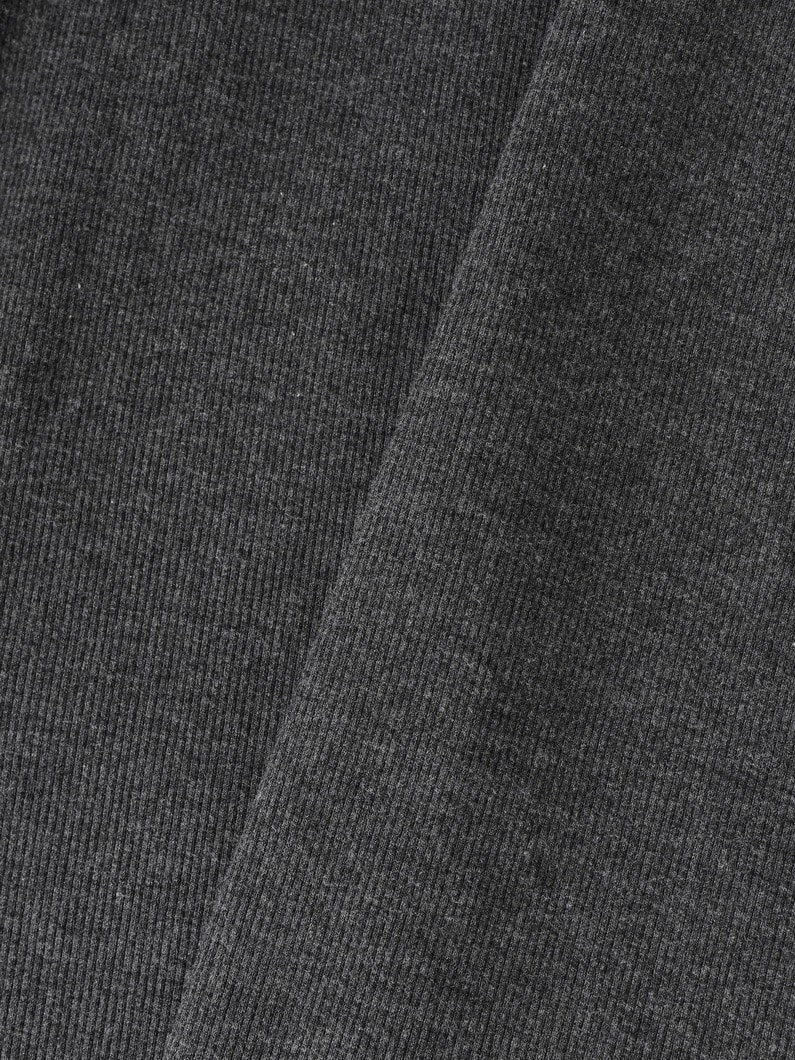 リブ フレア ロングドレス 詳細画像 charcoal gray 4