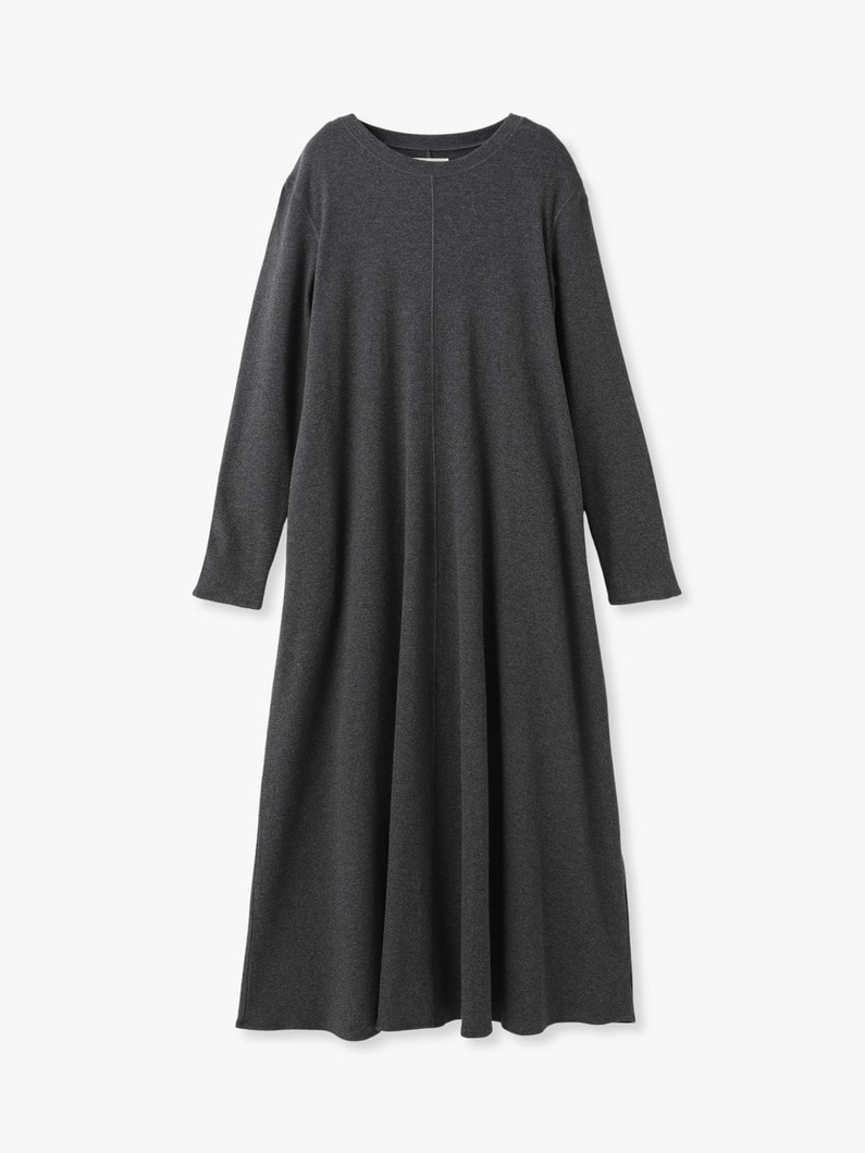 リブ フレア ロングドレス 詳細画像 charcoal gray 5