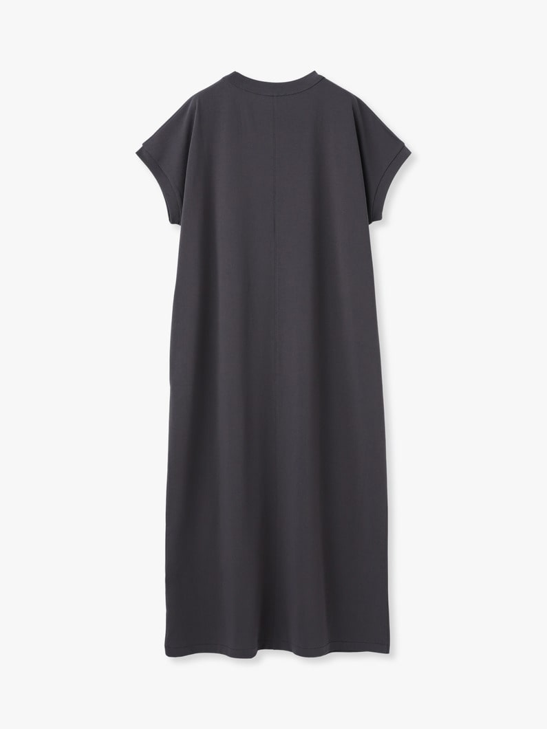 ドライコットン ジャージー ドレス（ホワイト/ブラック/チャコールグレー） 詳細画像 white 1