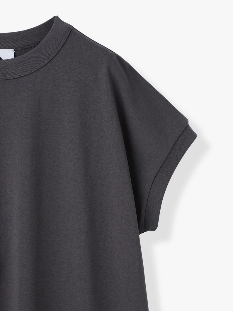 ドライコットン ジャージー ドレス（ホワイト/ブラック/チャコールグレー） 詳細画像 white 2