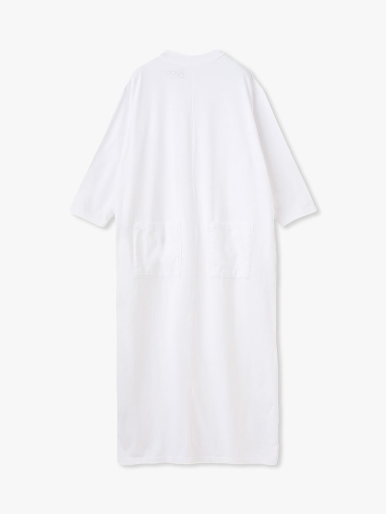 サステナブルコットン ロングスリーブ ドレス 詳細画像 light gray 1