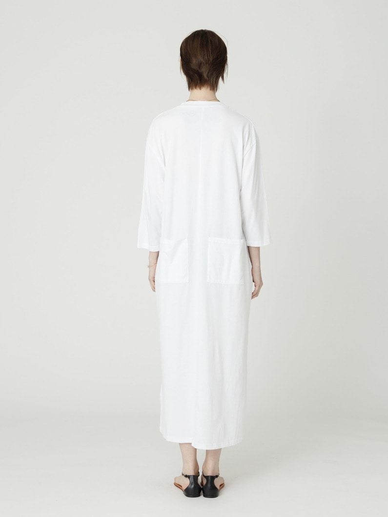 サステナブルコットン ロングスリーブ ドレス 詳細画像 white 3