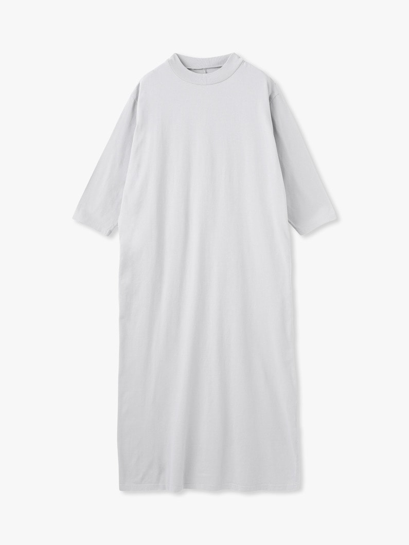 サステナブルコットン ロングスリーブ ドレス 詳細画像 light gray 4