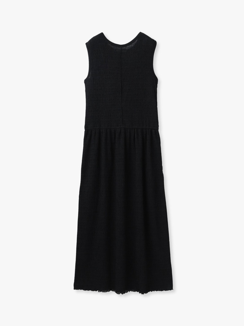 シャーリング スリーブレス ドレス 詳細画像 black 1