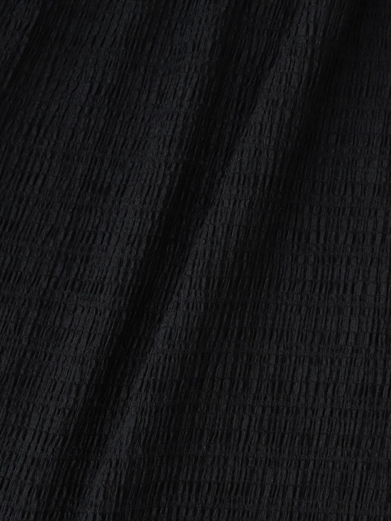 シャーリング スリーブレス ドレス 詳細画像 black 4