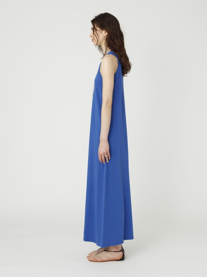 ミニ フレンチテリー ロングドレス 詳細画像 blue 2