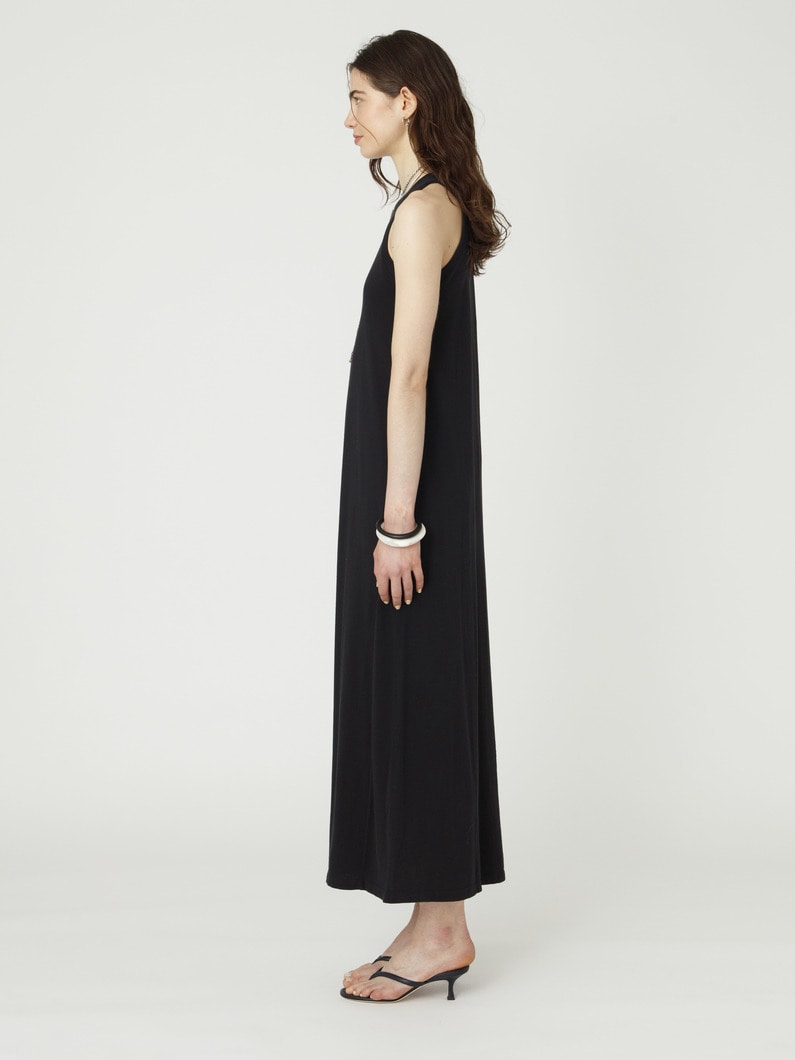 ミニ フレンチテリー ロングドレス 詳細画像 black 2