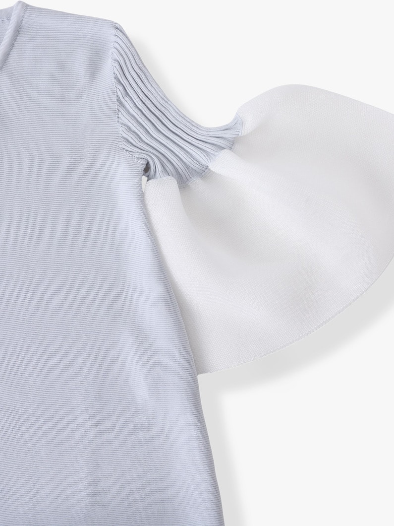 ポッタリー ルーセント ロング ベルスリーブ フレアドレス 詳細画像 gray 2