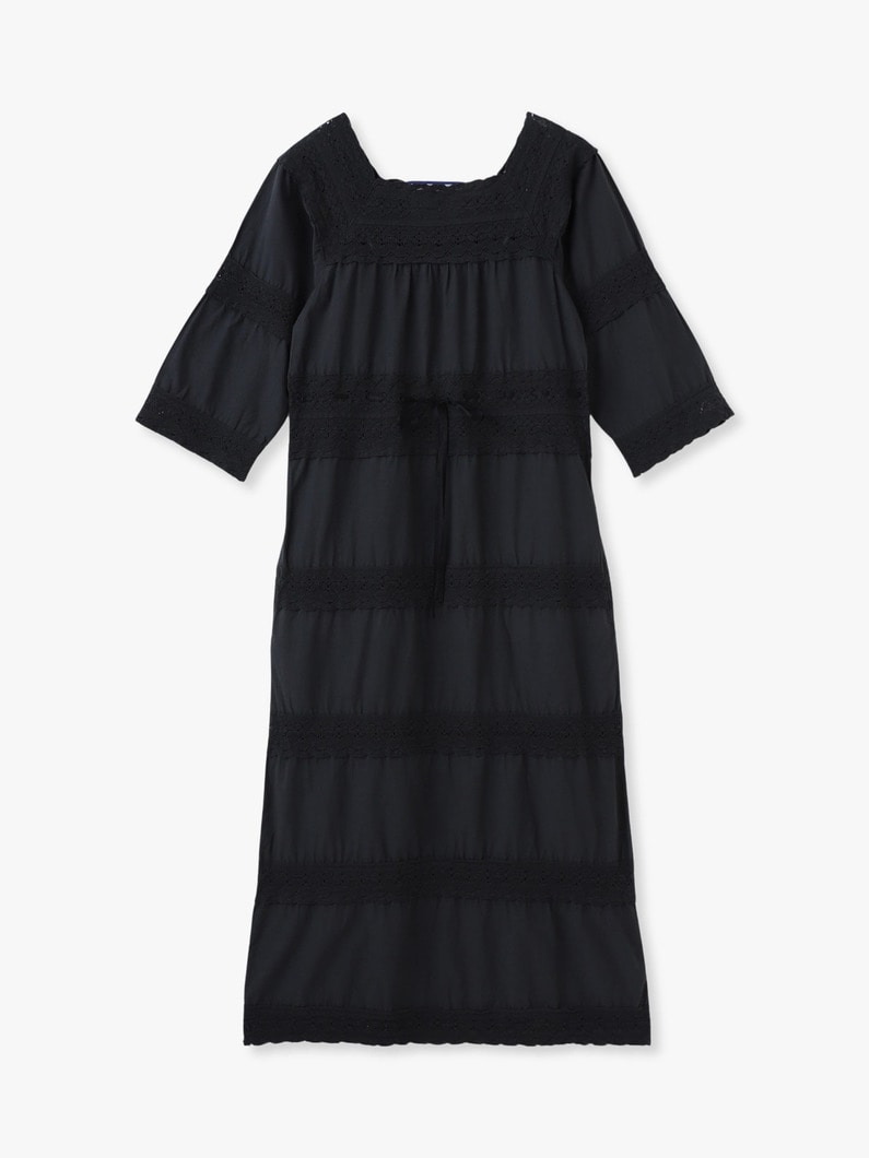 レース ディティール ロングドレス 詳細画像 charcoal gray 4