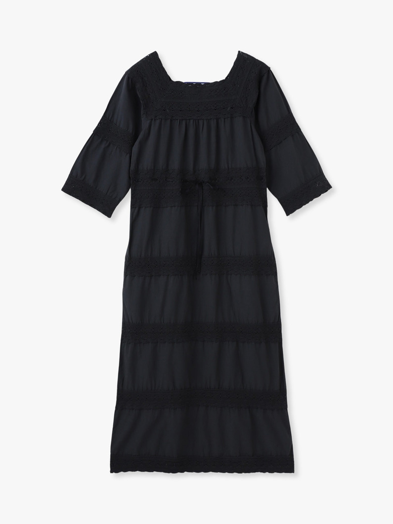レース ディティール ロングドレス 詳細画像 charcoal gray 6