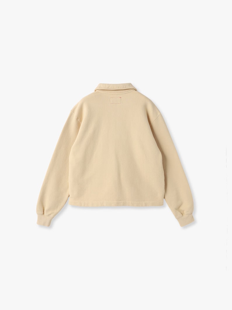 ガーメントダイ スウェット ブルゾン 詳細画像 red 1