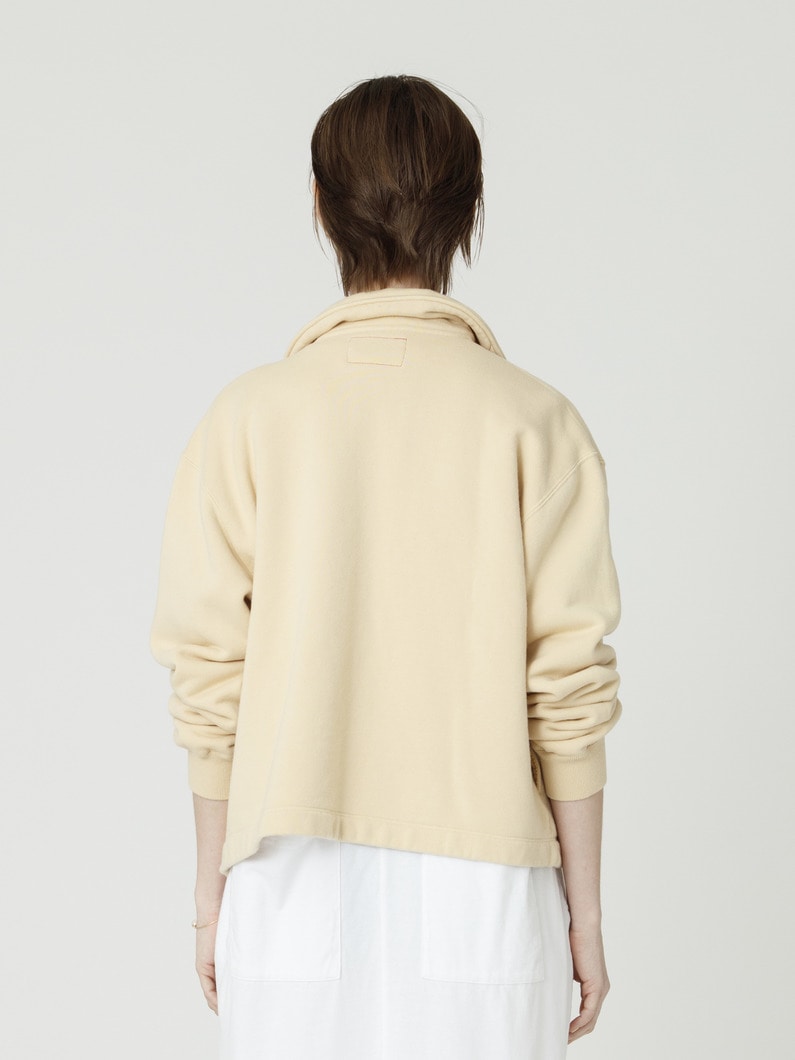 ガーメントダイ スウェット ブルゾン 詳細画像 beige 2