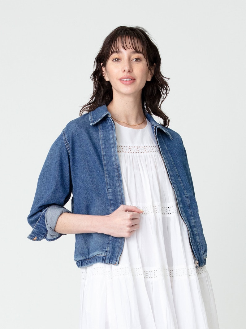 ブロークン デニム ブルゾン 詳細画像 blue 1