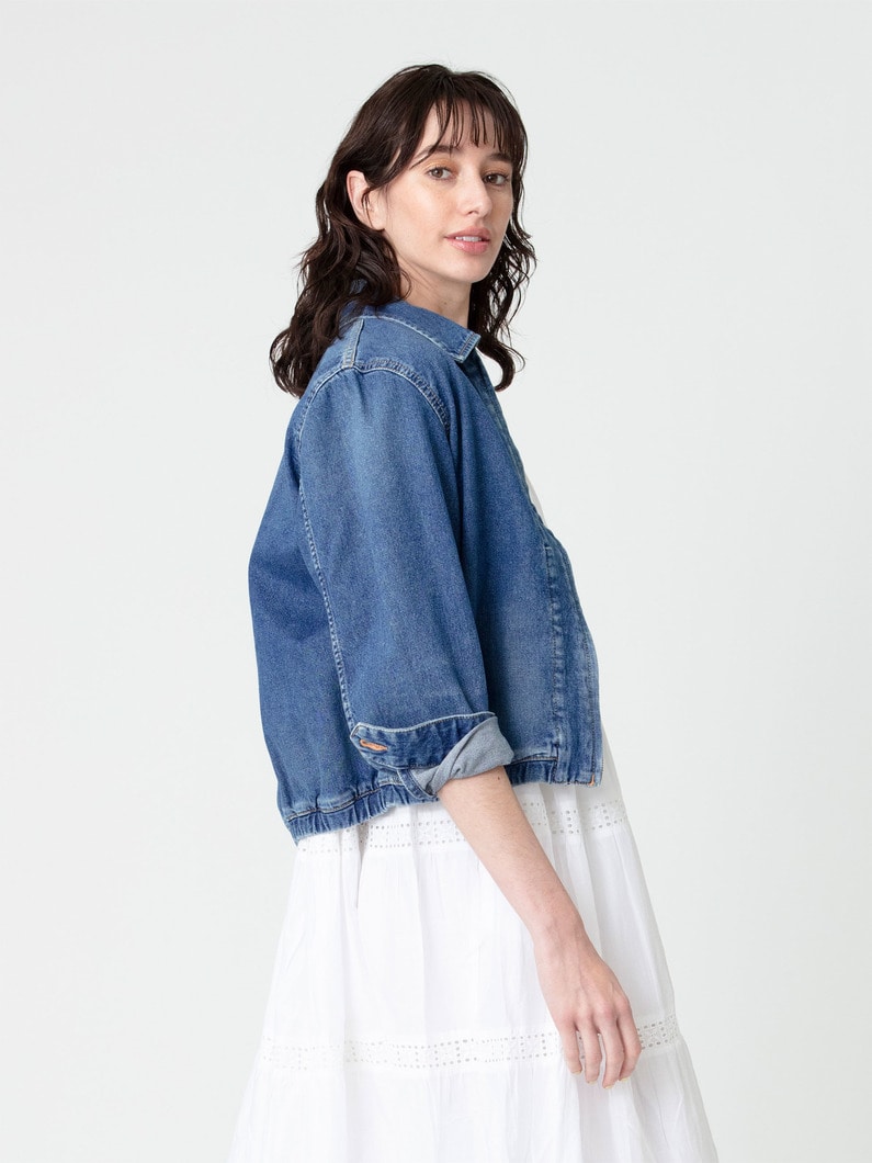 ブロークン デニム ブルゾン 詳細画像 blue 2