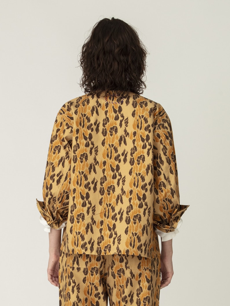 レオパード ダック カバーオール 詳細画像 beige 3