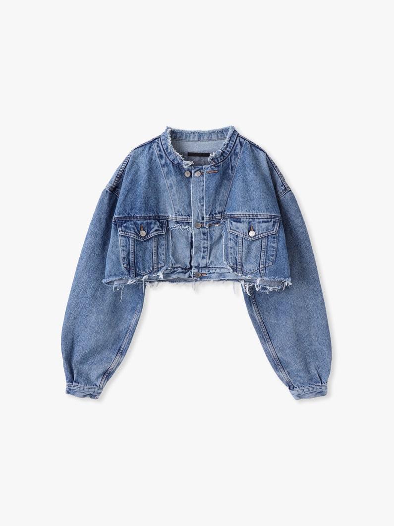 マイクロ スタンド デニム ジャケット 詳細画像 blue 1