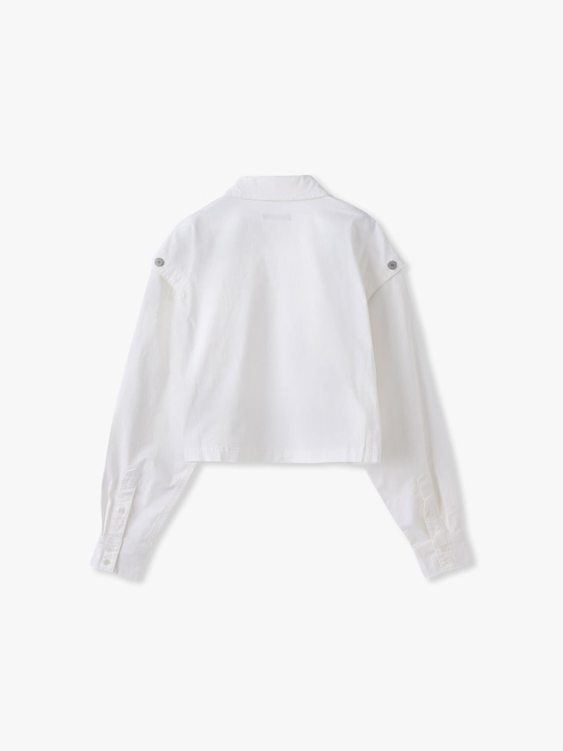 2WAY ワーク プルオーバー 詳細画像 white 1