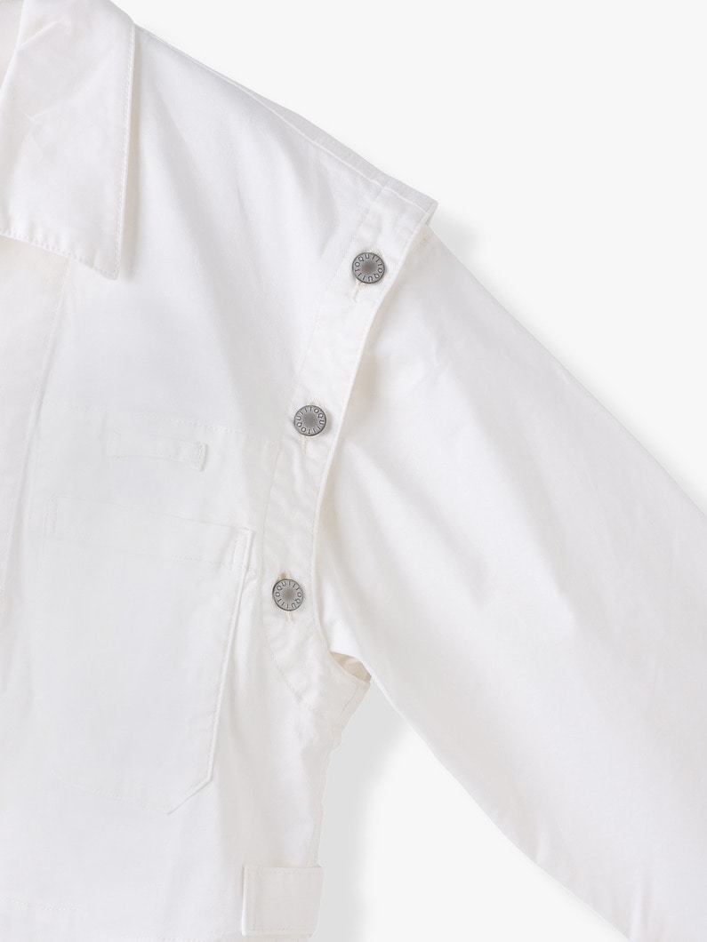 2WAY ワーク プルオーバー 詳細画像 white 2