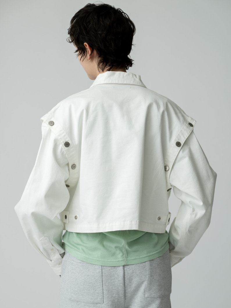 2WAY ワーク プルオーバー 詳細画像 white 4