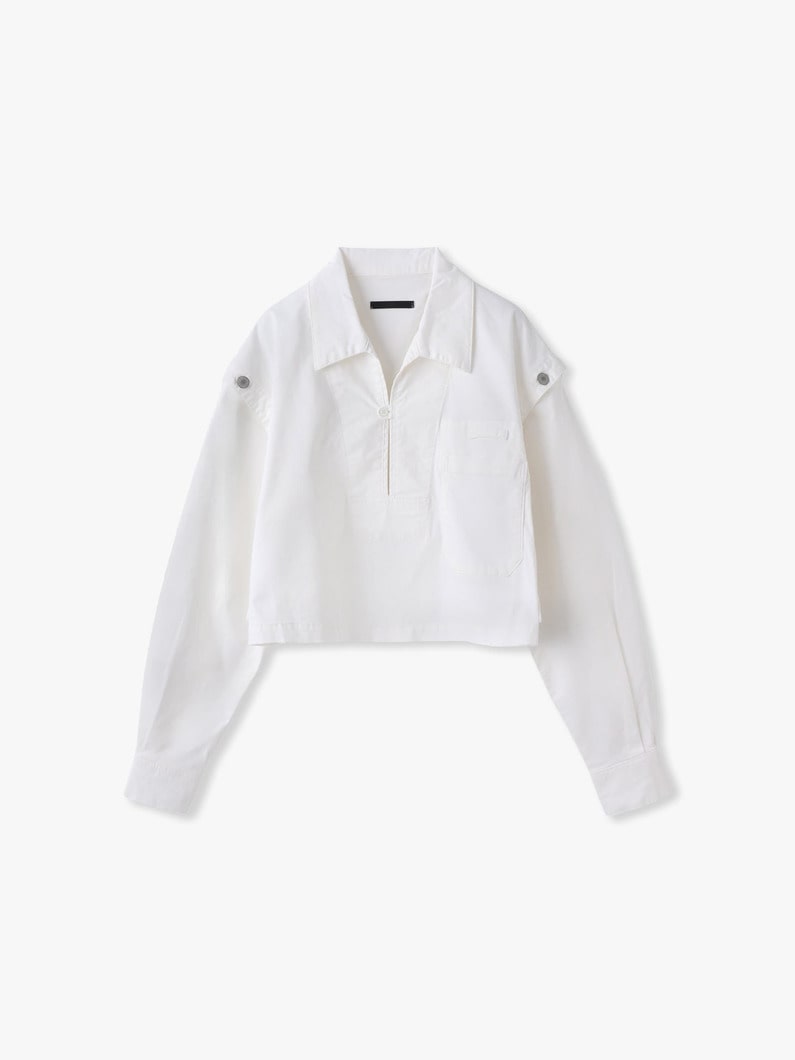 2WAY ワーク プルオーバー 詳細画像 white 5