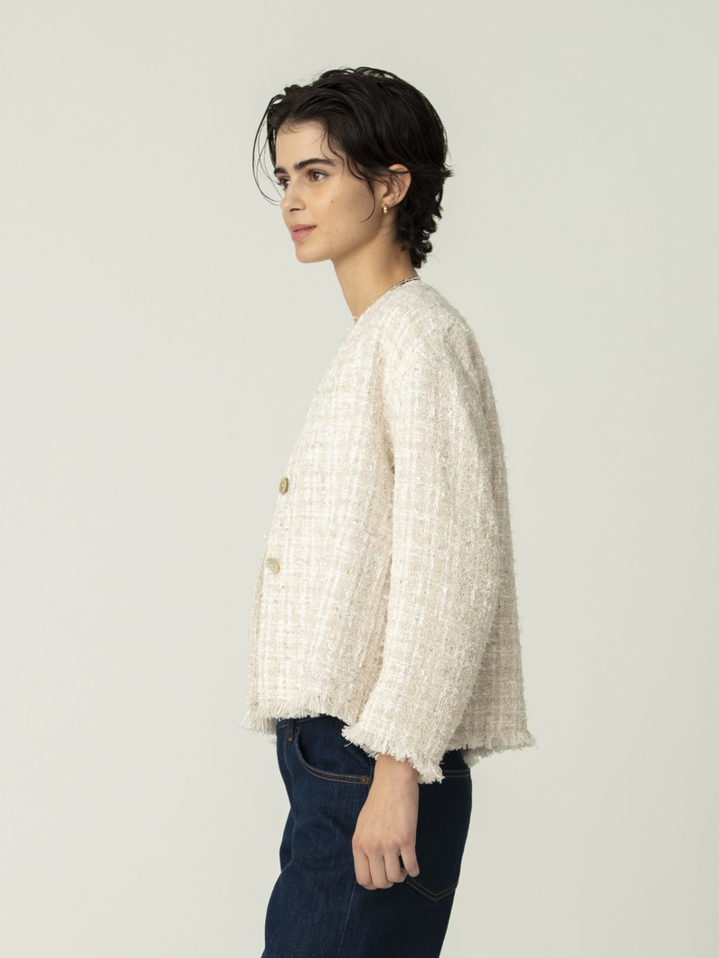 ツイード ジャケット 詳細画像 ivory 2