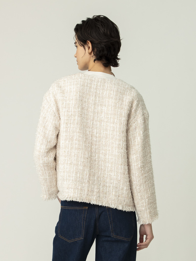 ツイード ジャケット 詳細画像 ivory 3