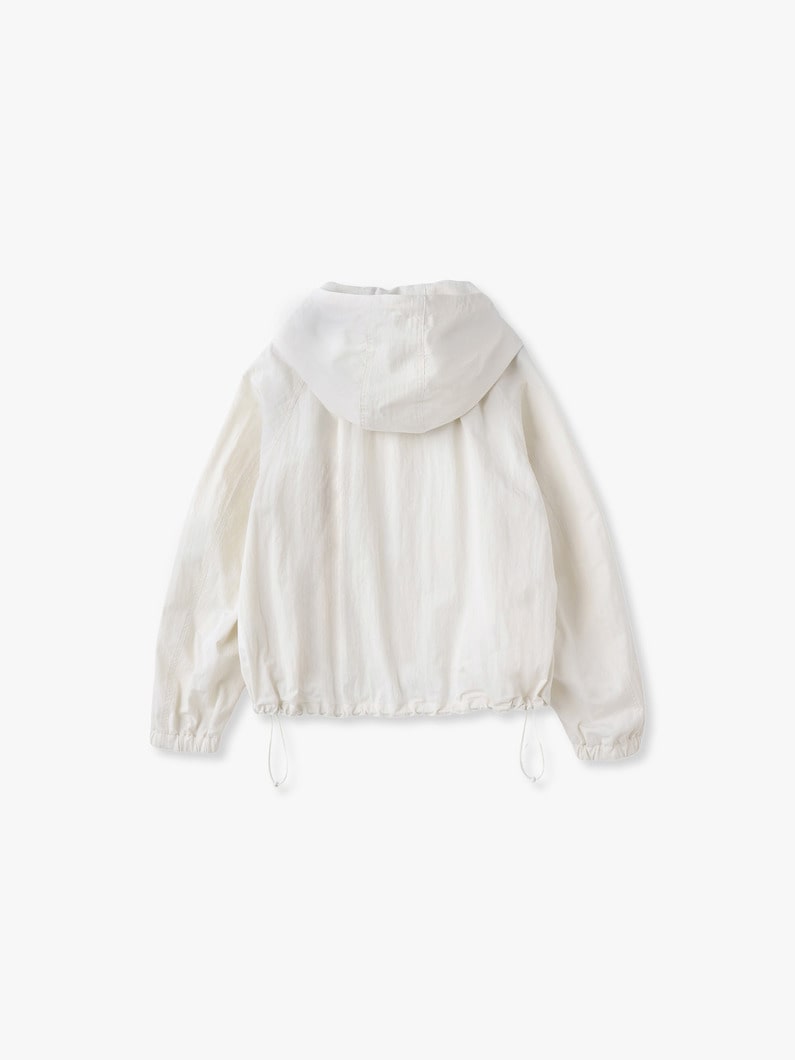 コットンナイロン ギャザー ブルゾン 詳細画像 ivory 1