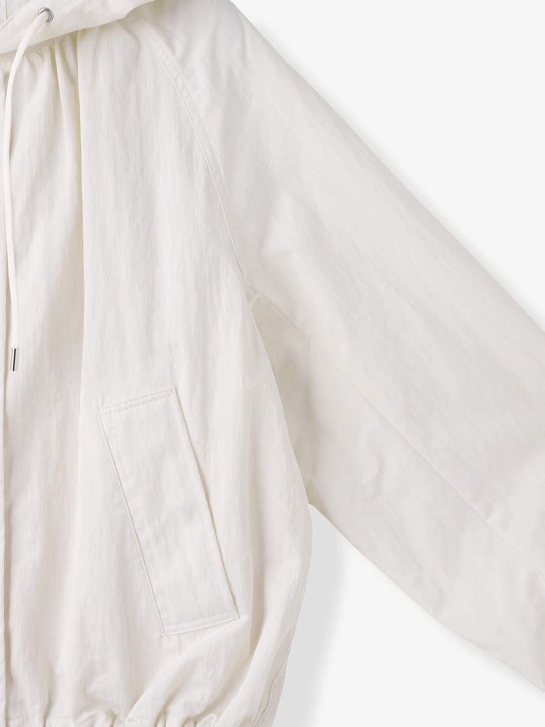コットンナイロン ギャザー ブルゾン 詳細画像 ivory 2