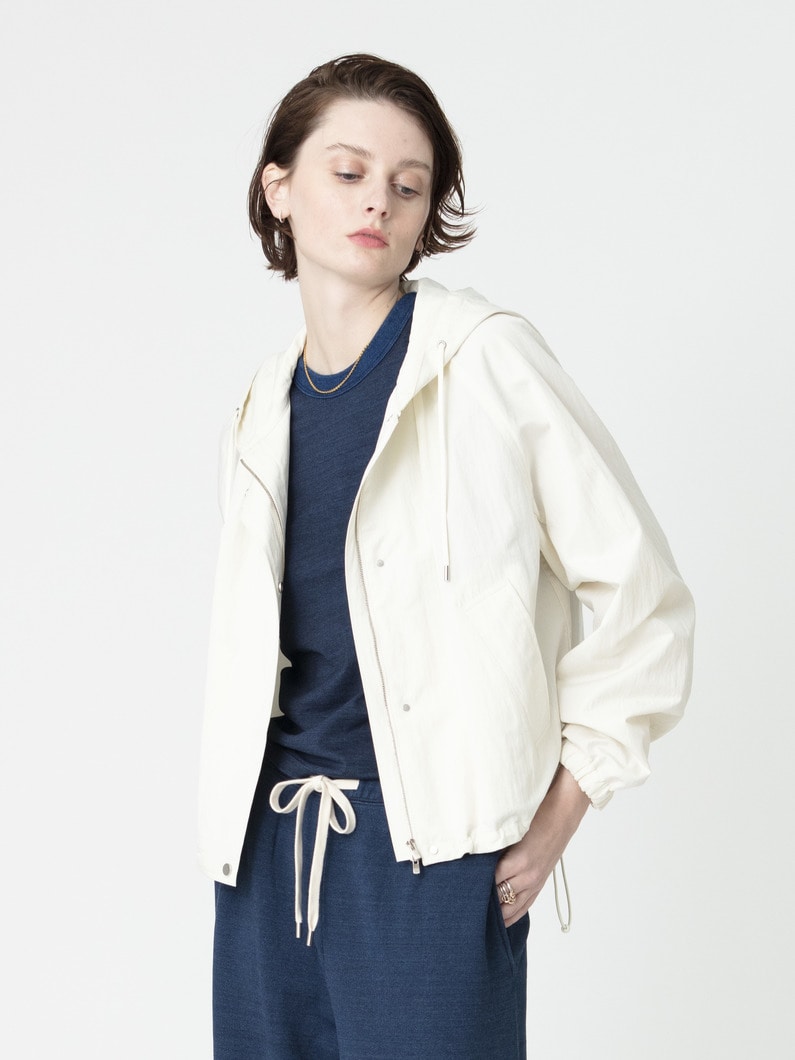 コットンナイロン ギャザー ブルゾン 詳細画像 ivory 2
