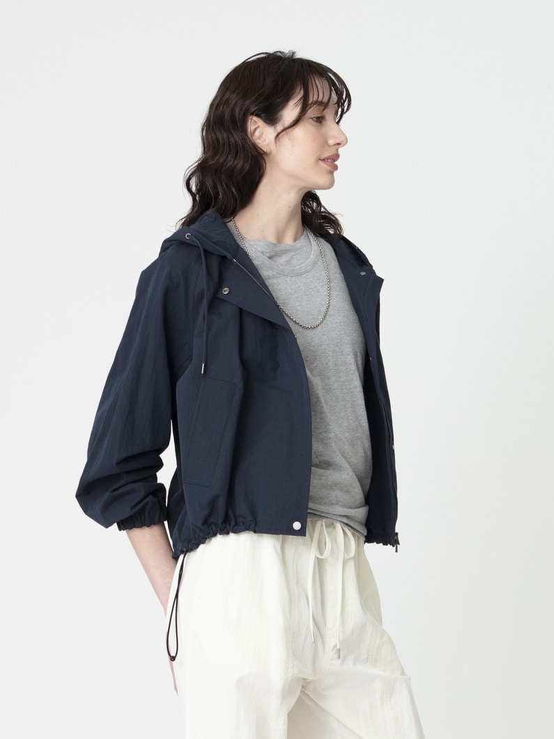 コットンナイロン ギャザー ブルゾン 詳細画像 navy 2