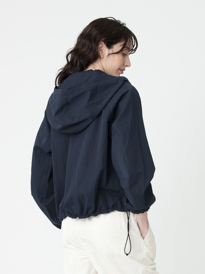 コットンナイロン ギャザー ブルゾン 詳細画像 navy 3