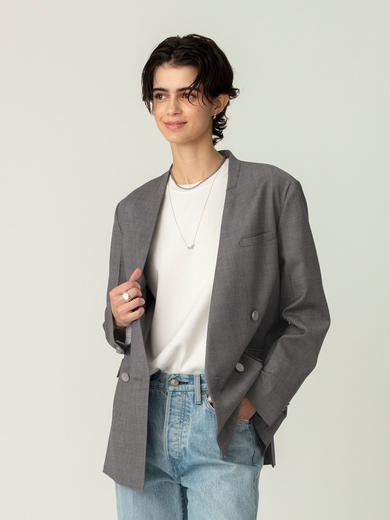 ドライシャンブレー ジャケット 詳細画像 light brown 1