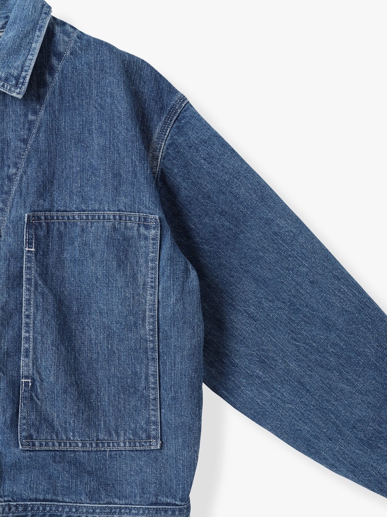 デニム ユーティリティ ジャケット 詳細画像 blue 2