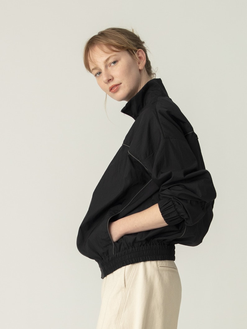 ワッシャーナイロン ブルゾン（ブルー/ブラック） 詳細画像 black 2