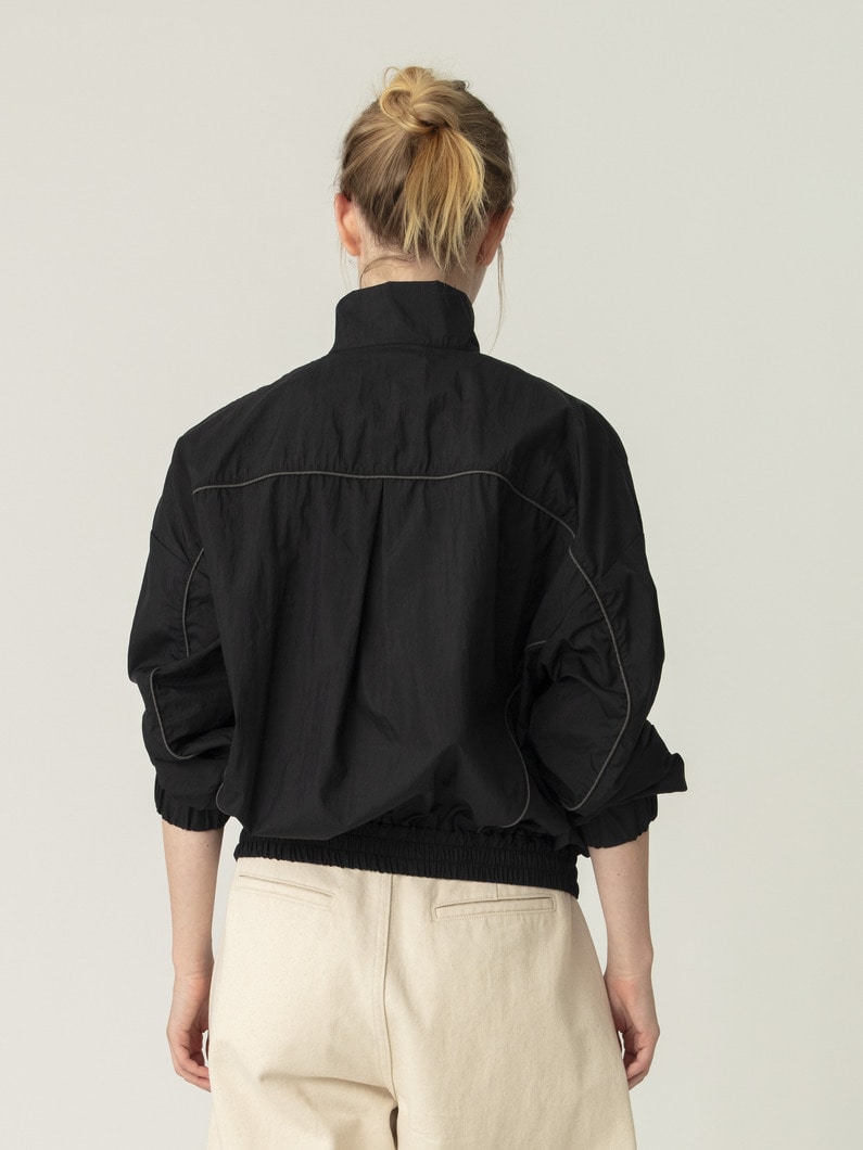ワッシャーナイロン ブルゾン（ブルー/ブラック） 詳細画像 black 3