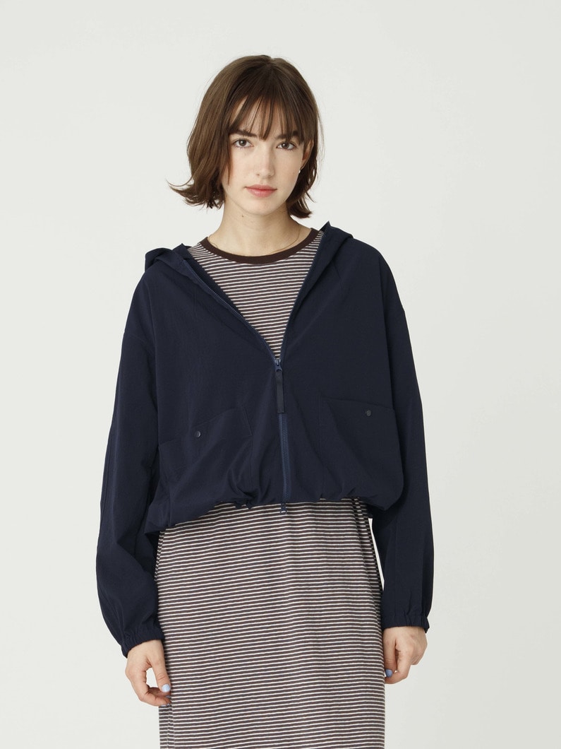フーディー ジャケット（アイボリー/ネイビー） 詳細画像 navy 2