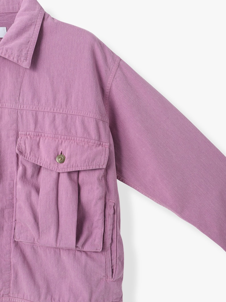 オーバーダイ デニムジャケット 詳細画像 lavender 2