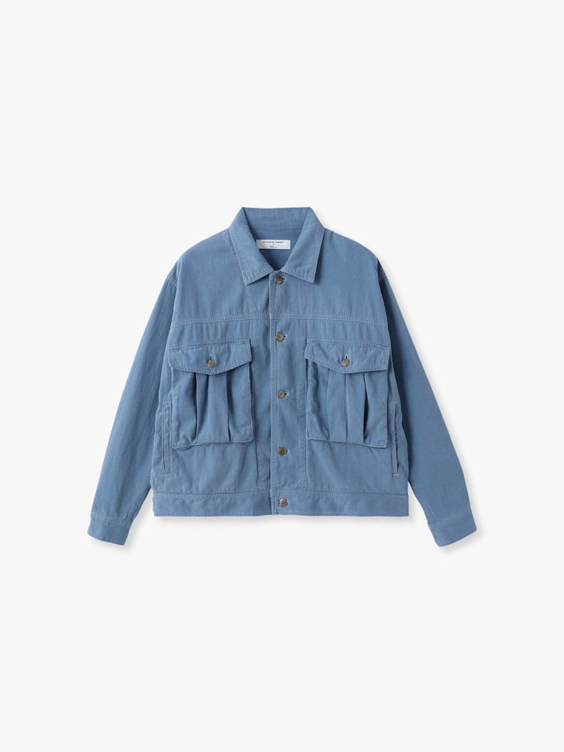 オーバーダイ デニムジャケット 詳細画像 blue 4