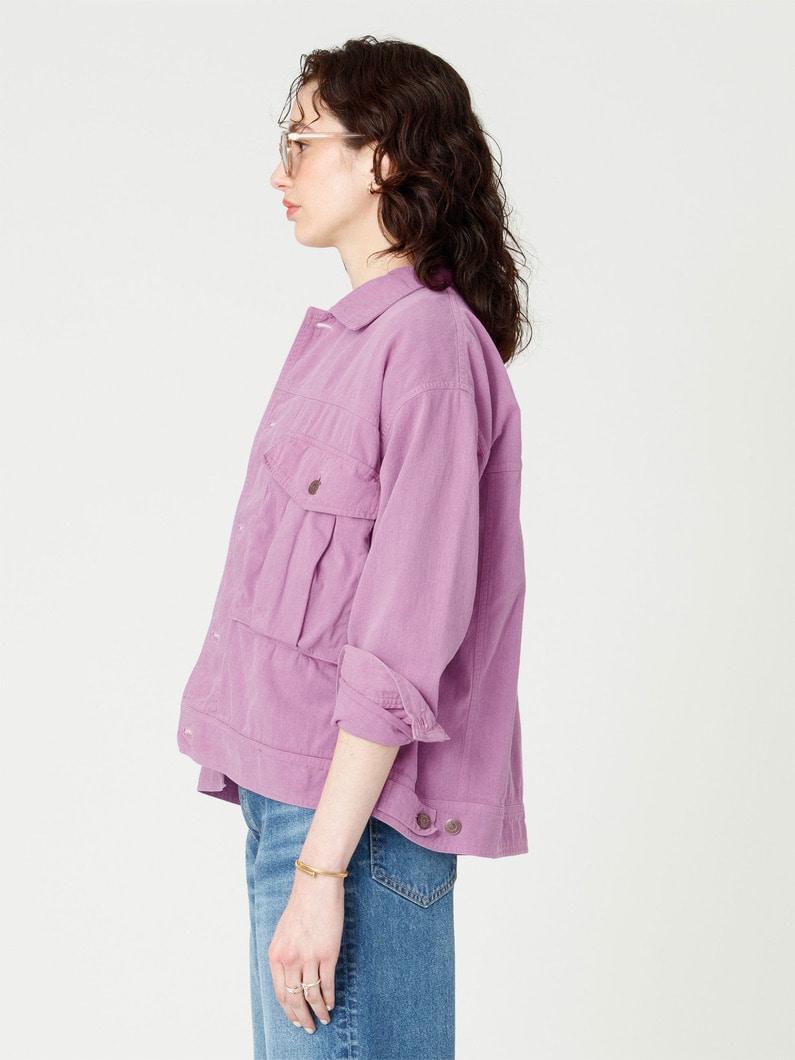 オーバーダイ デニムジャケット 詳細画像 lavender 2