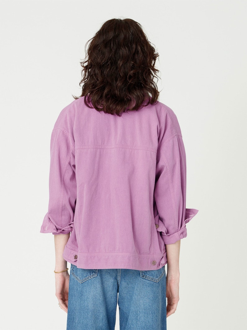 オーバーダイ デニムジャケット 詳細画像 lavender 3