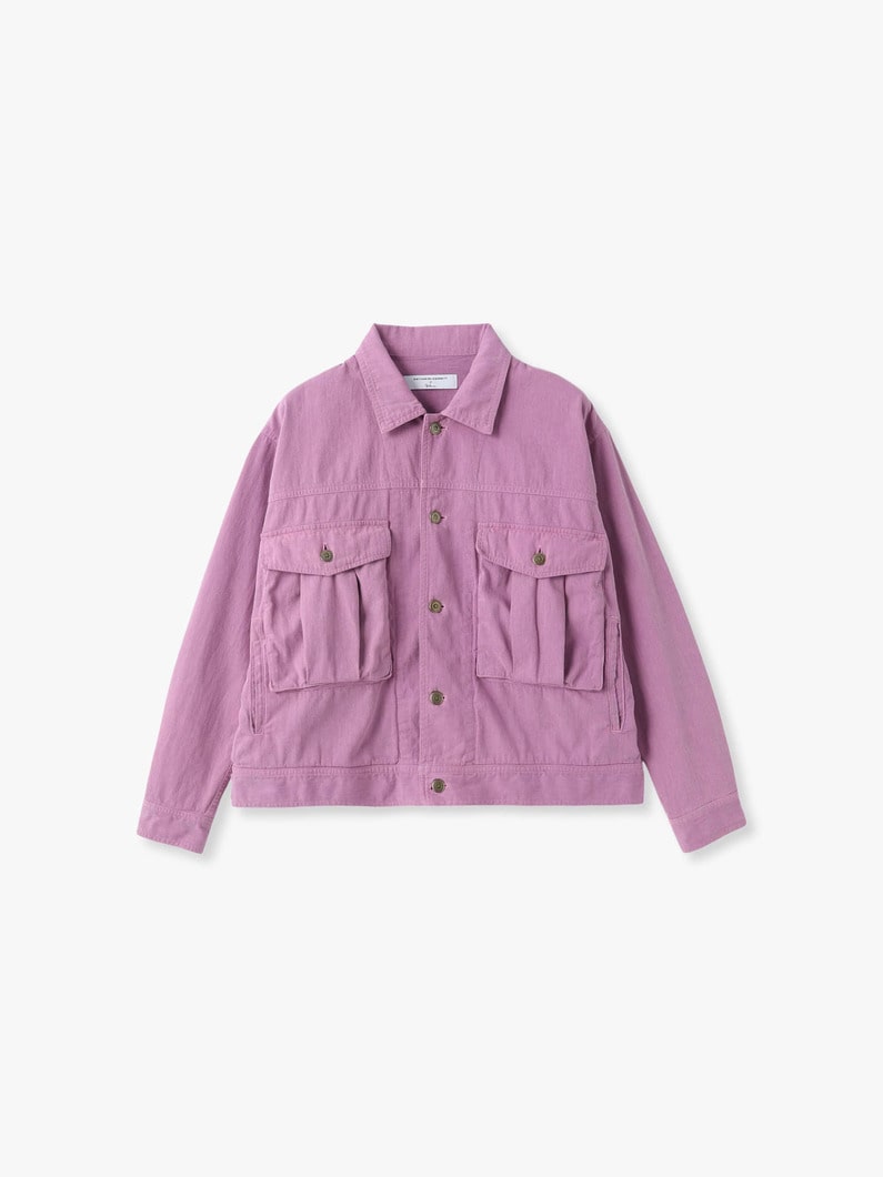 オーバーダイ デニムジャケット 詳細画像 lavender 4